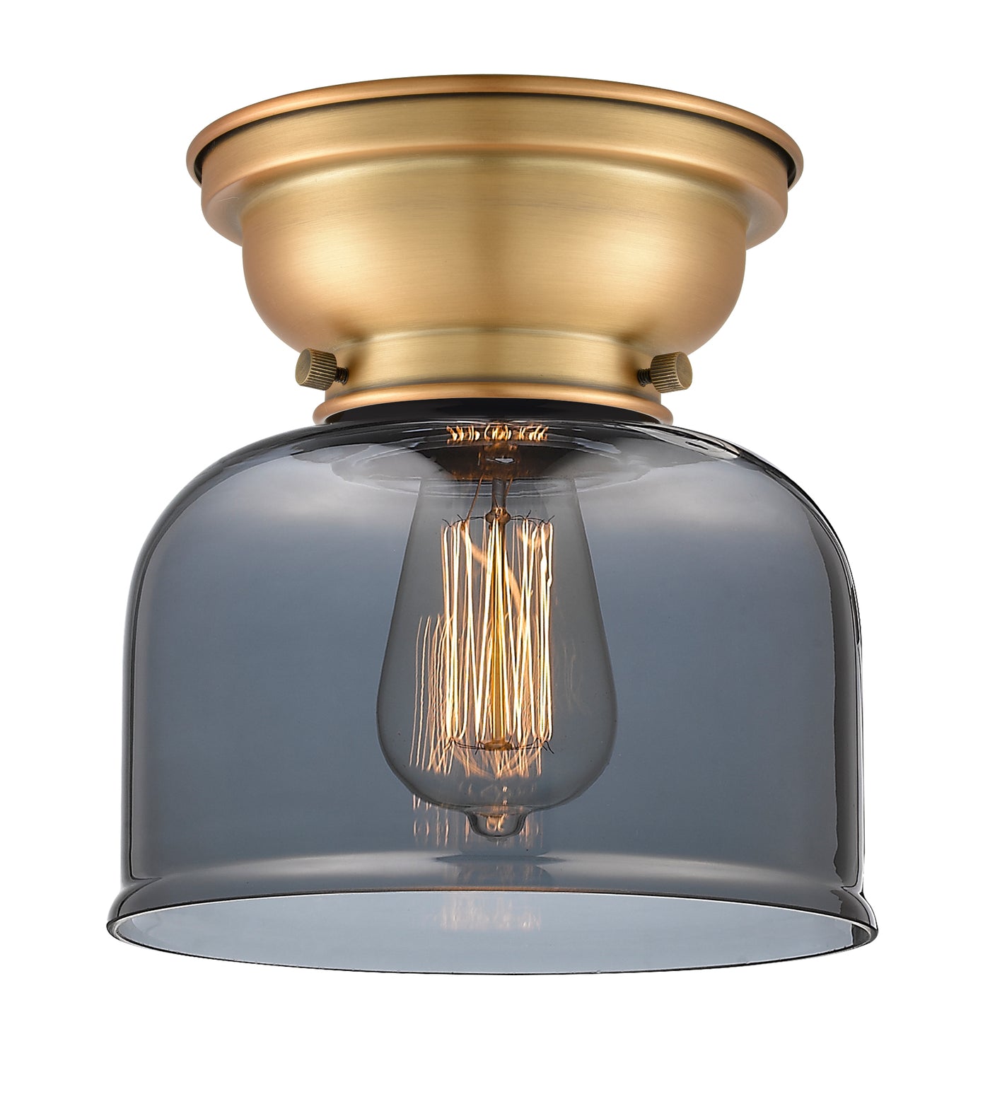 Franklin Flush Mount Glass Steel Design