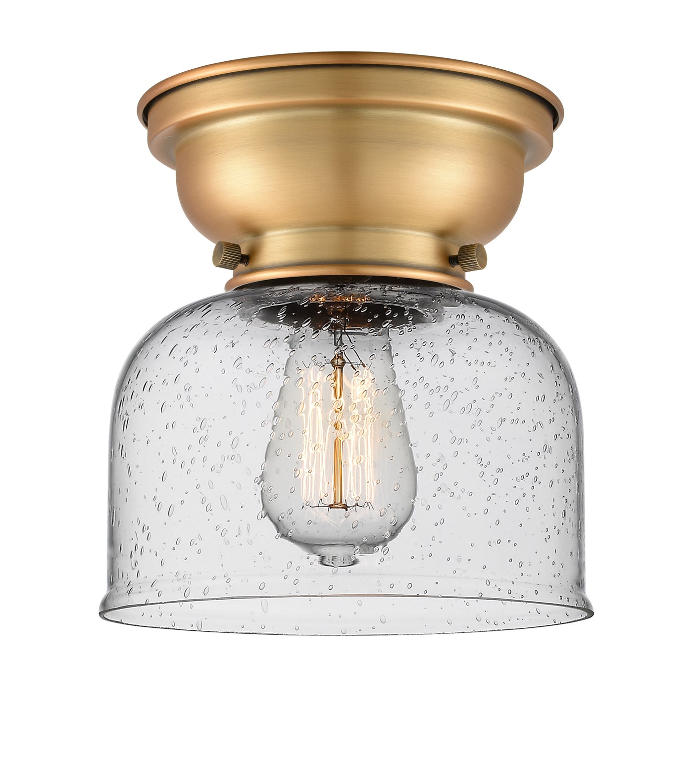 Franklin Flush Mount Glass Steel Design