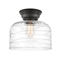 Franklin Flush Mount Glass Brushed Nickel