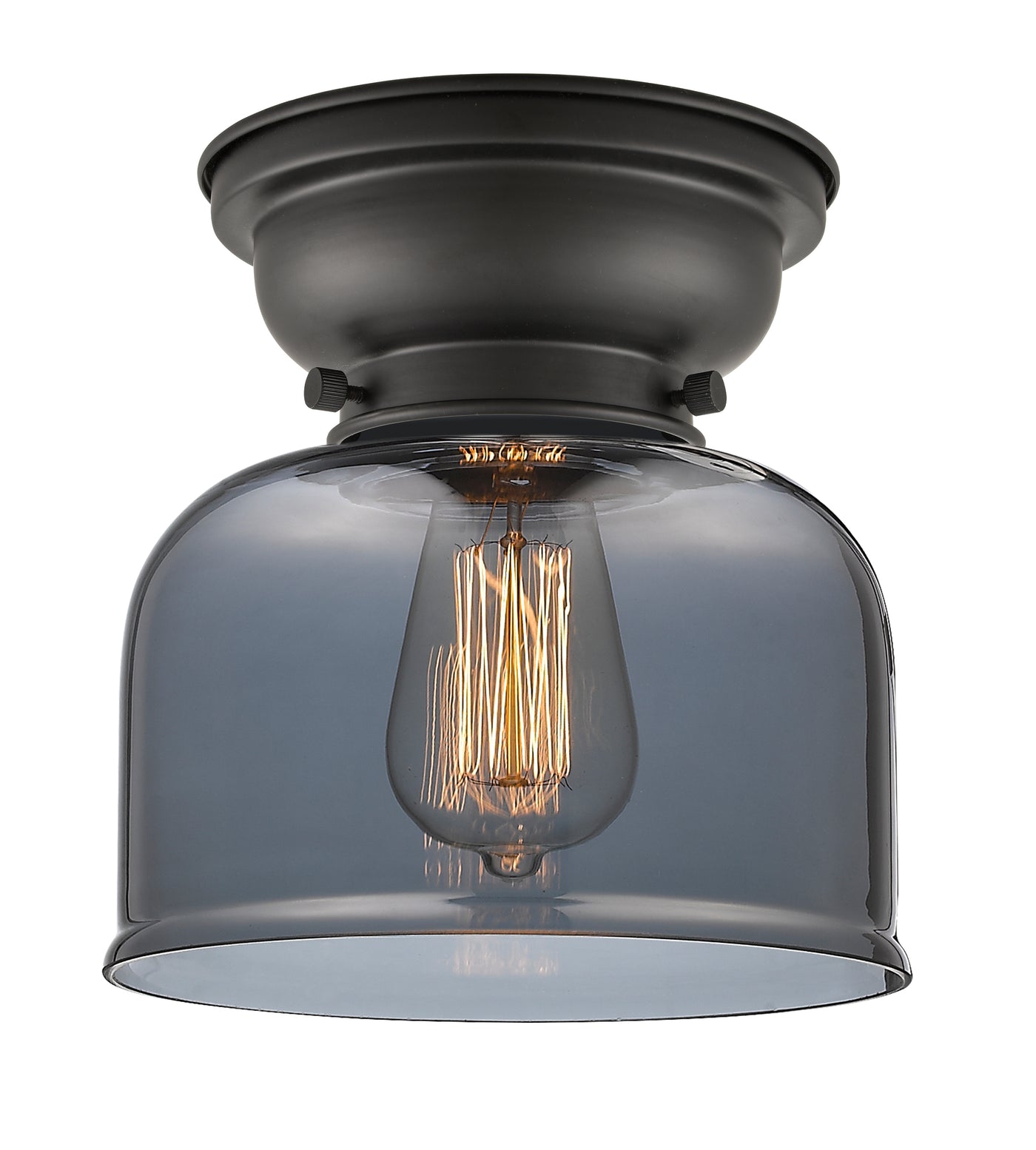 Franklin Flush Mount Glass Steel Design