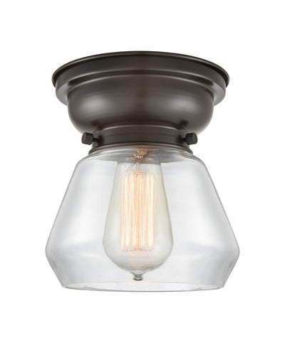Franklin Flush Mount Satin Nickel Glass