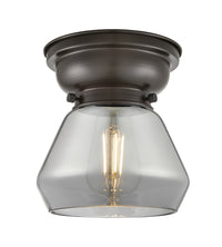 Franklin Flush Mount Satin Nickel Glass