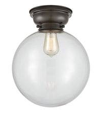 Franklin Flush Mount Satin Nickel Glass
