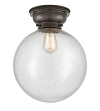 Franklin Flush Mount Satin Nickel Glass