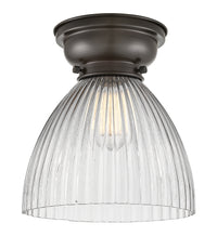 Franklin Flush Mount Satin Nickel Glass