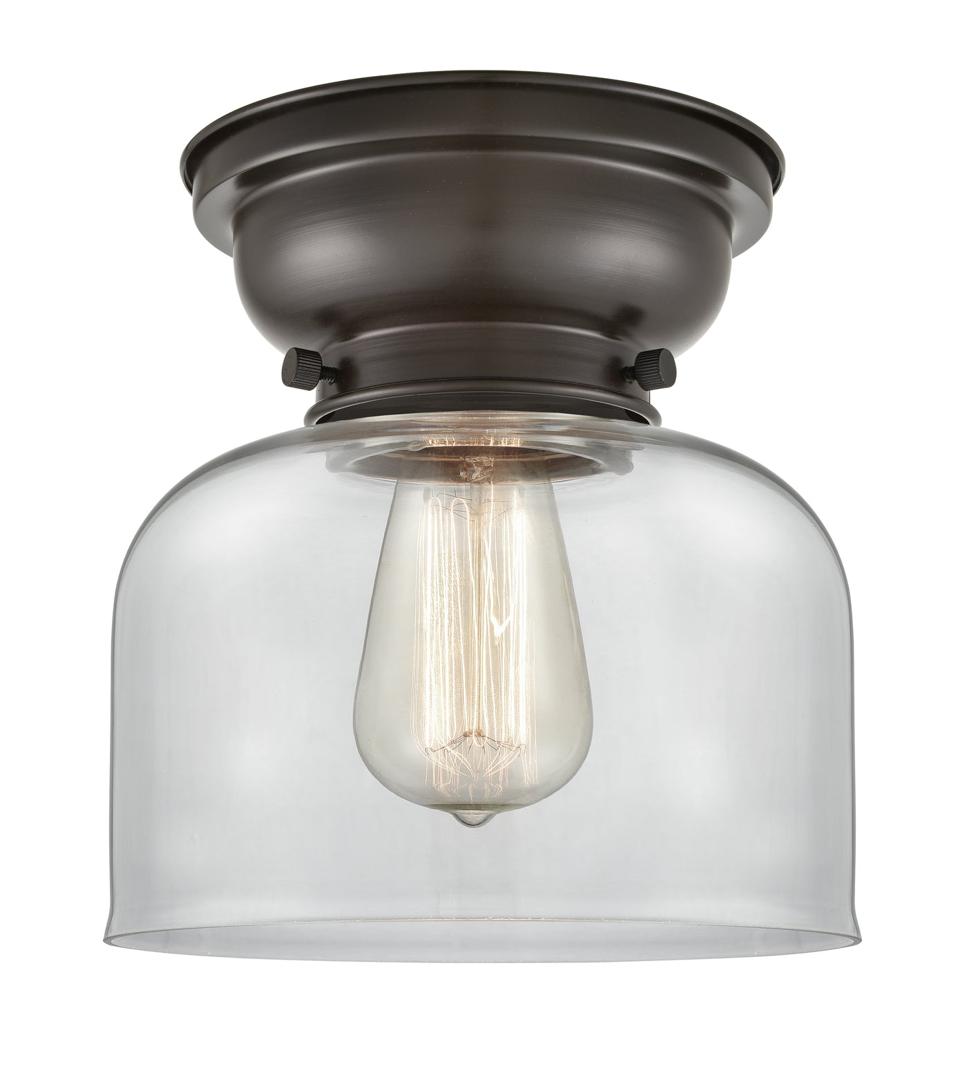 Franklin Flush Mount Glass Steel Design
