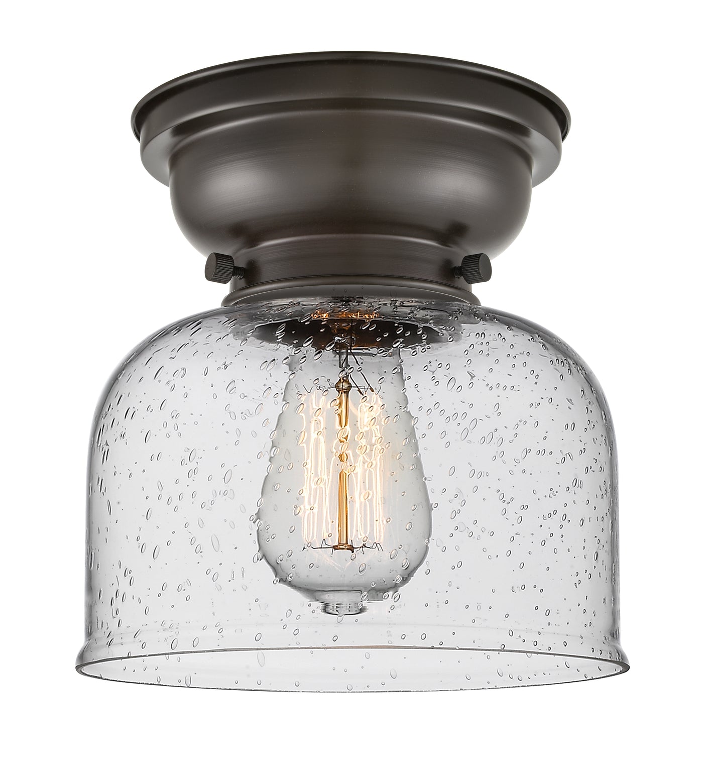 Franklin Flush Mount Glass Steel Design