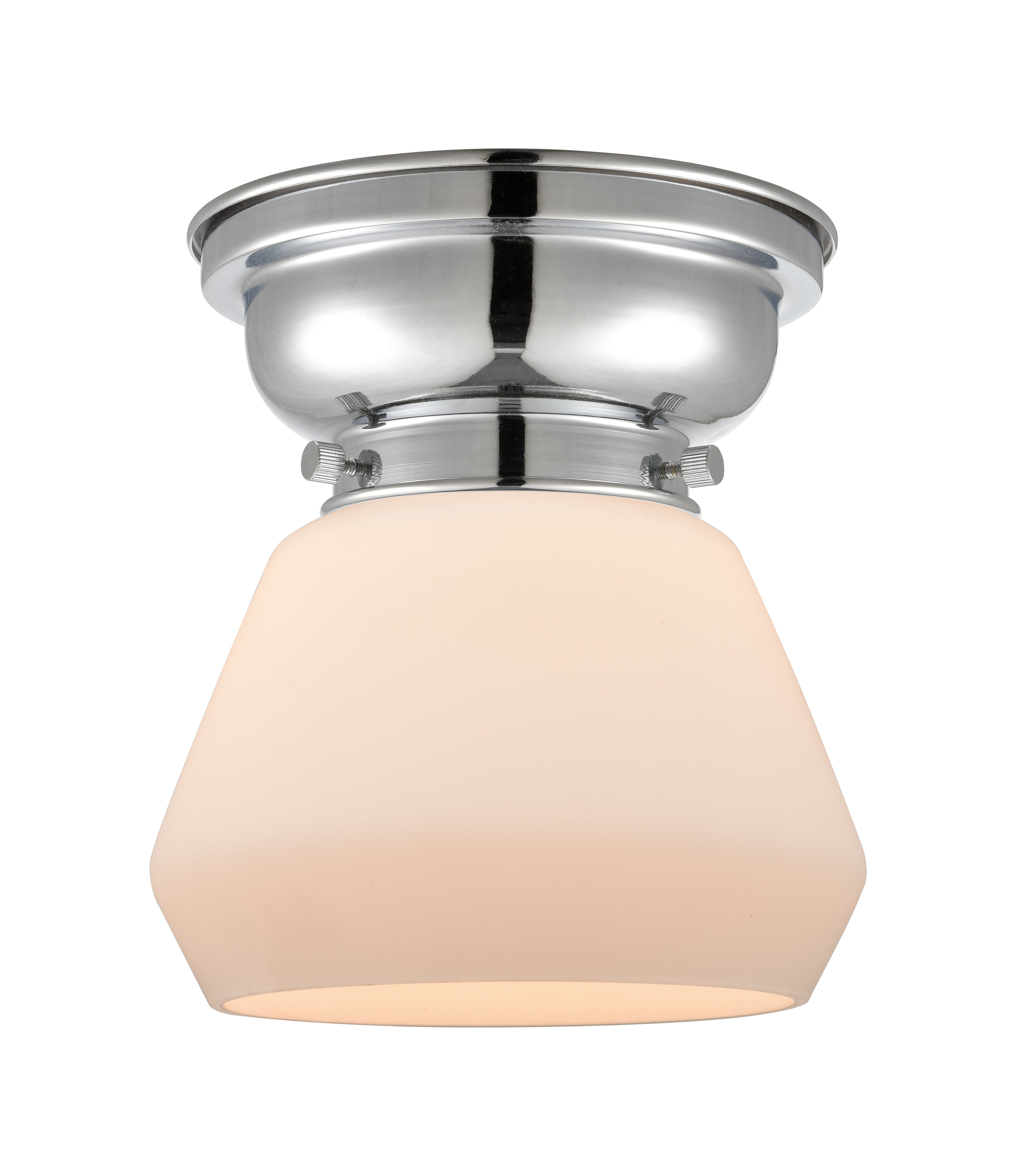 Franklin Flush Mount Satin Nickel Glass