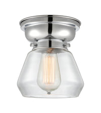 Franklin Flush Mount Satin Nickel Glass