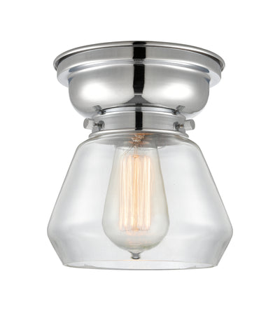 Franklin Flush Mount Satin Nickel Glass