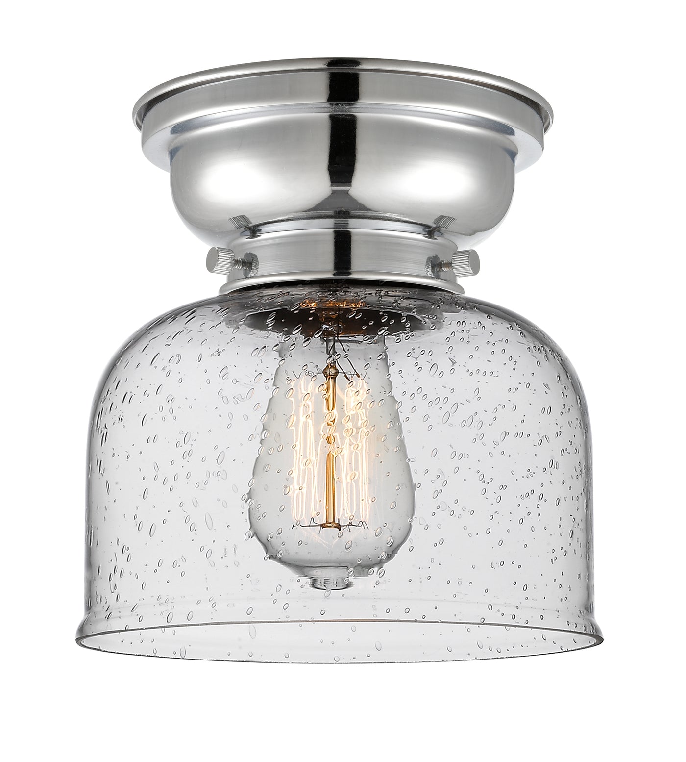 Franklin Flush Mount Glass Steel Design