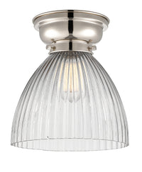 Franklin Flush Mount Brushed Satin Nickel Glass