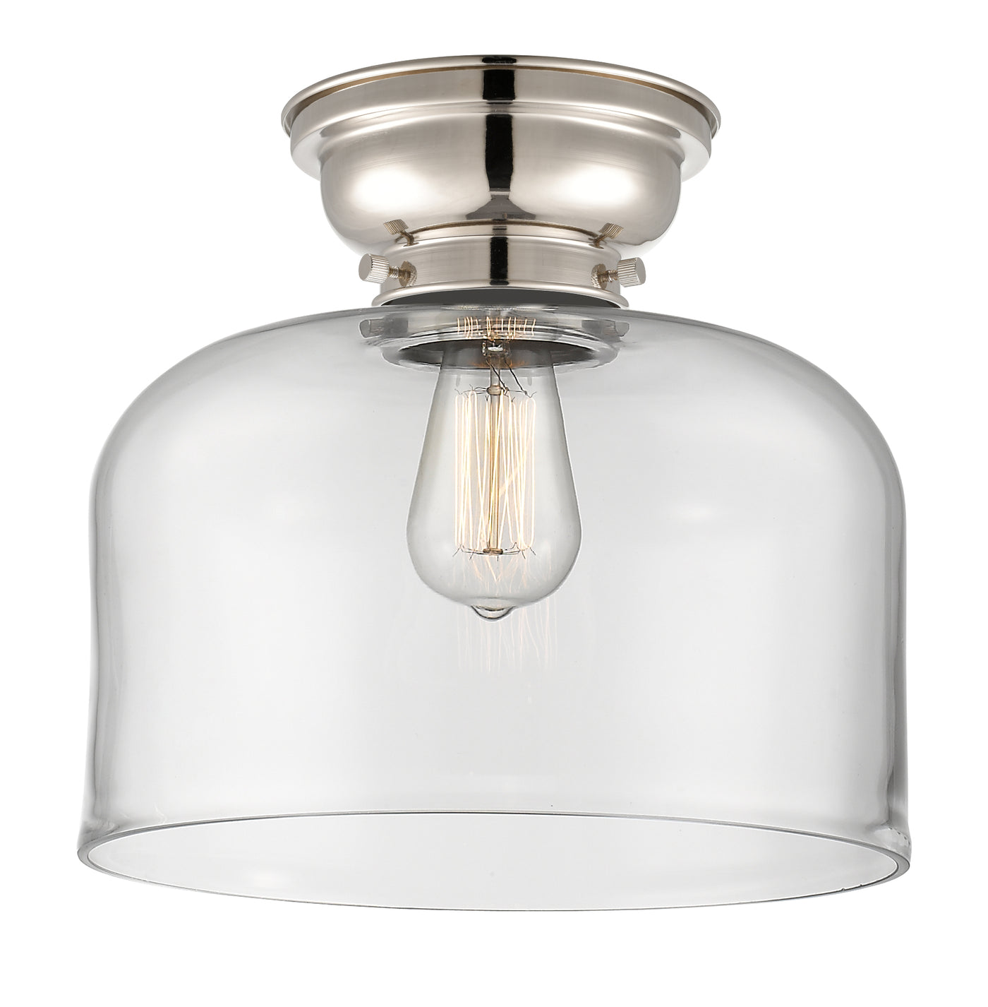 Franklin Flush Mount Brushed Satin Nickel