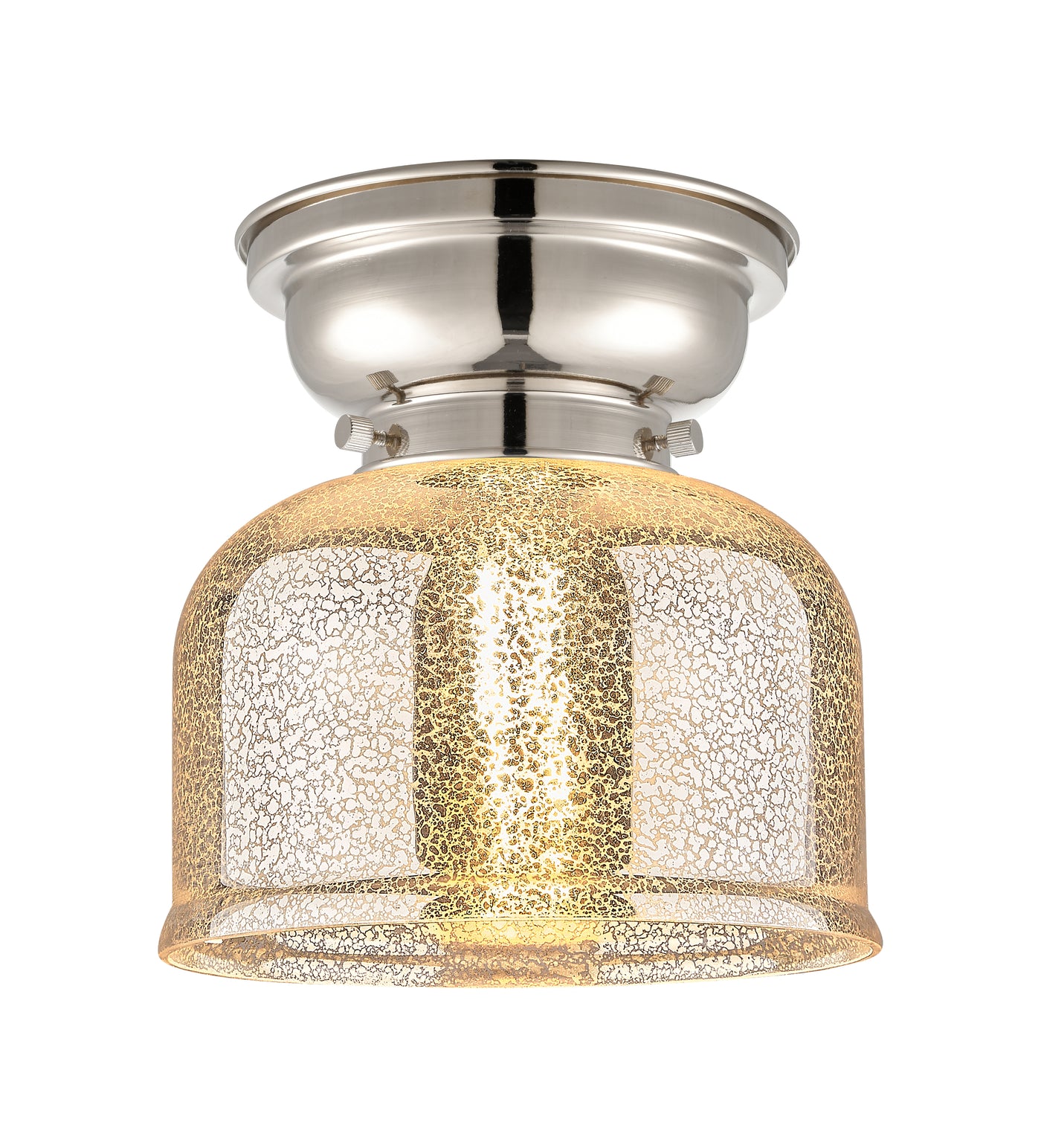 Franklin Flush Mount Glass Steel Design