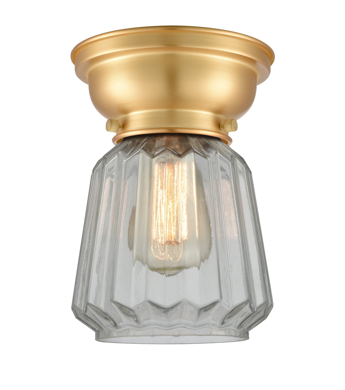 Franklin Flush Mount Brushed Satin Nickel
