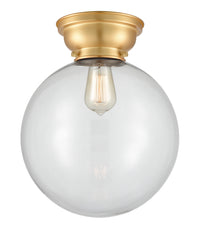 Franklin Flush Mount Satin Nickel Glass