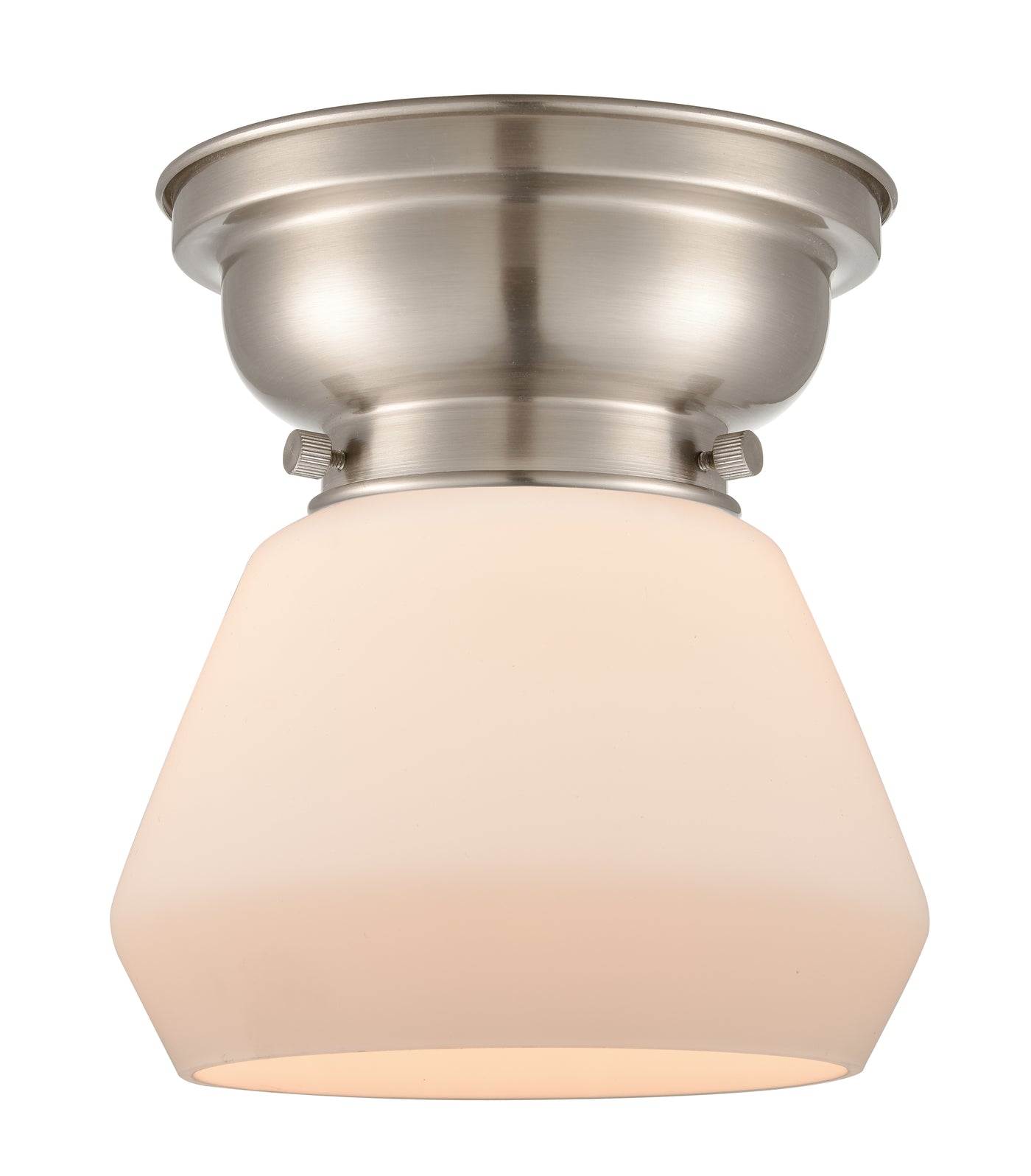 Franklin Flush Mount Satin Nickel Glass