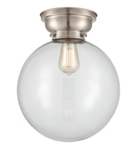 Franklin Flush Mount Satin Nickel Glass