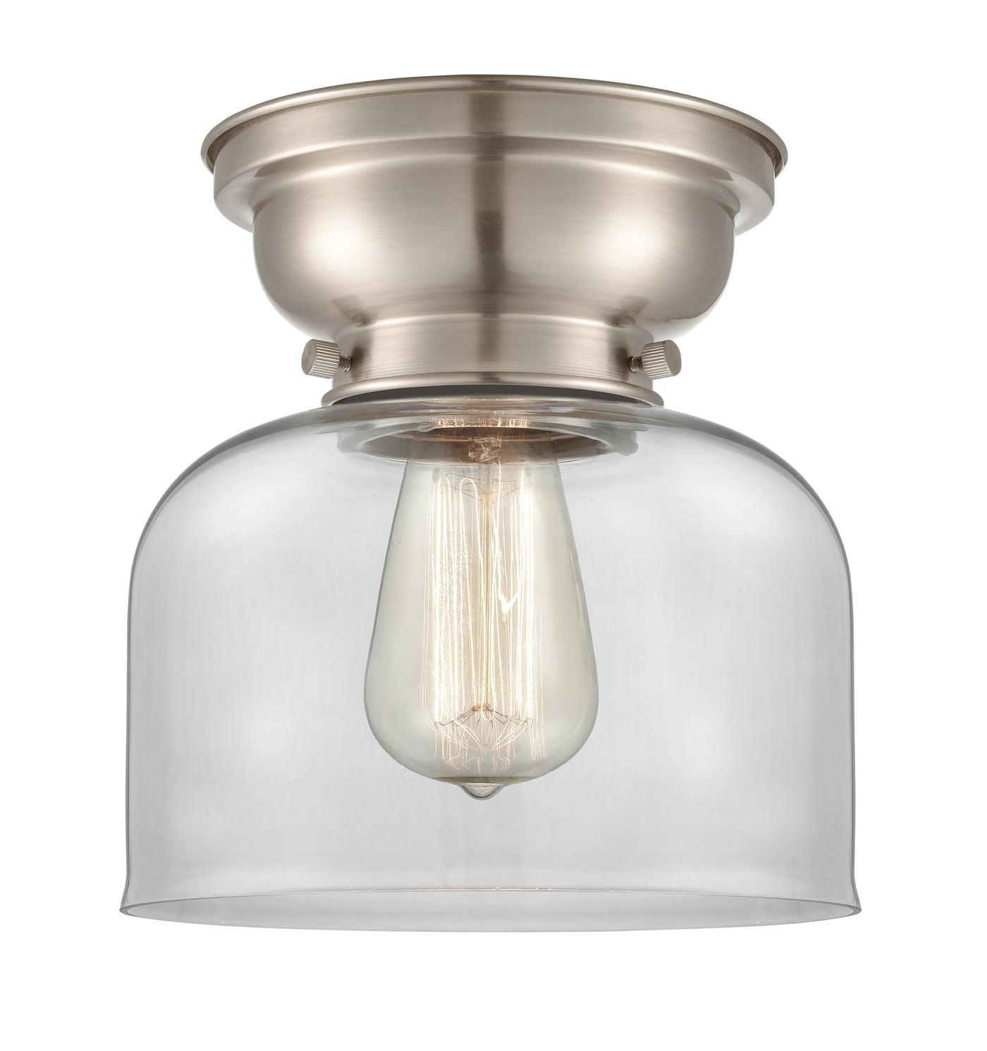 Franklin Flush Mount Glass Steel Design
