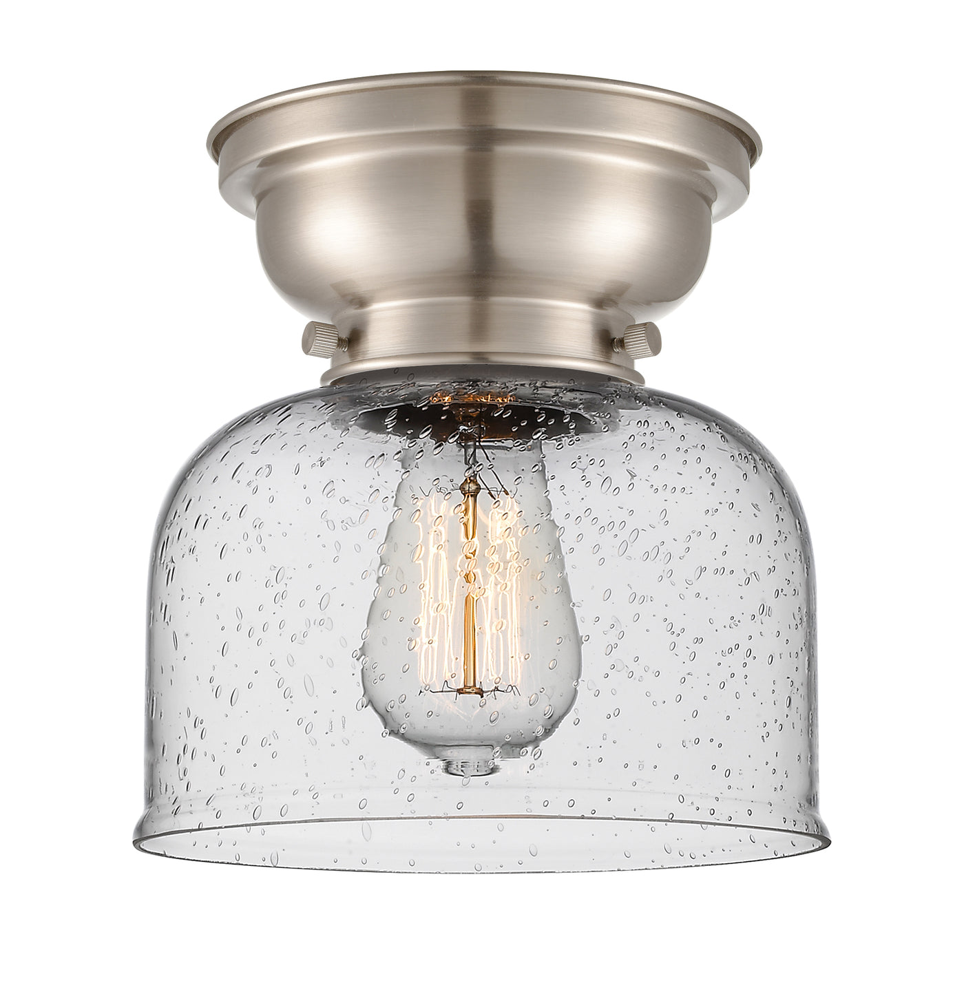Franklin Flush Mount Glass Steel Design