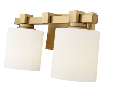 14'' Abelson Vintage Brass 2 Light Bath Vanity