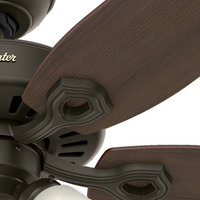 52 inch Builder New Bronze Ceiling Fan with LED Light Kit and Pull Chain