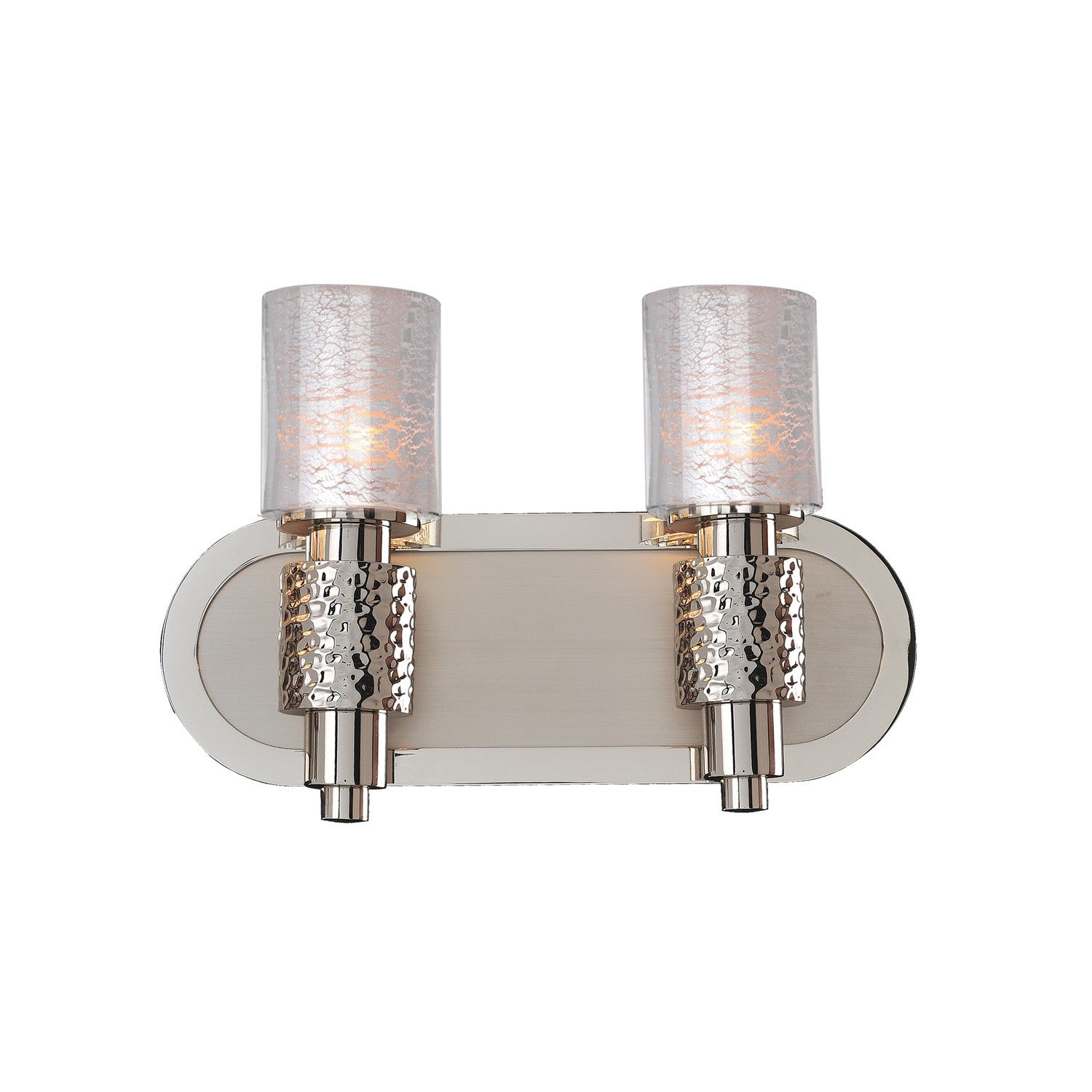 13.5'' Ashington 2 Light Polished Satin Nickel Vanity Light