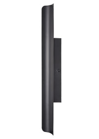 20-inch Powder Coated Black Outdoor Wall Sconce