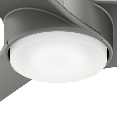 54 inch Havoc Matte Silver WeatherMax Indoor / Outdoor Ceiling Fan with LED Light Kit and Wall Control