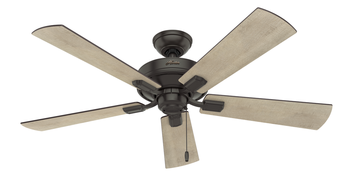 52 inch Crestfield Noble Bronze Ceiling Fan with LED Light Kit and Pull Chain