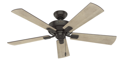 52 inch Crestfield Noble Bronze Ceiling Fan with LED Light Kit and Pull Chain