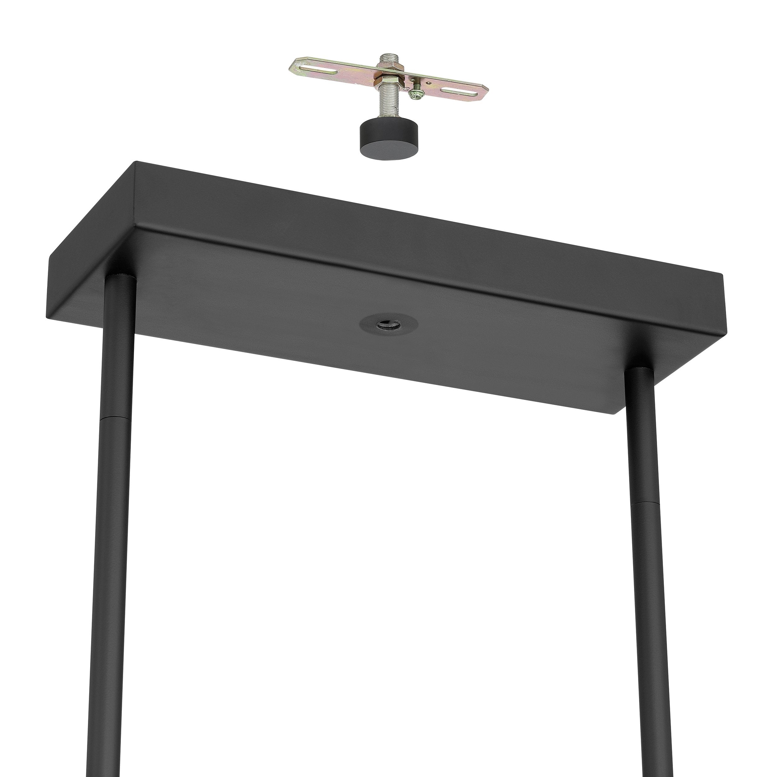 Manhattan 48-inch 12-light Matte Black LED Linear Chandelier