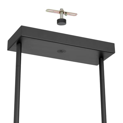 Manhattan 48-inch 12-light Matte Black LED Linear Chandelier
