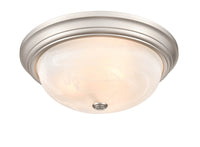 5.5'' Whitton Satin Nickel 3 Light Flush Mount