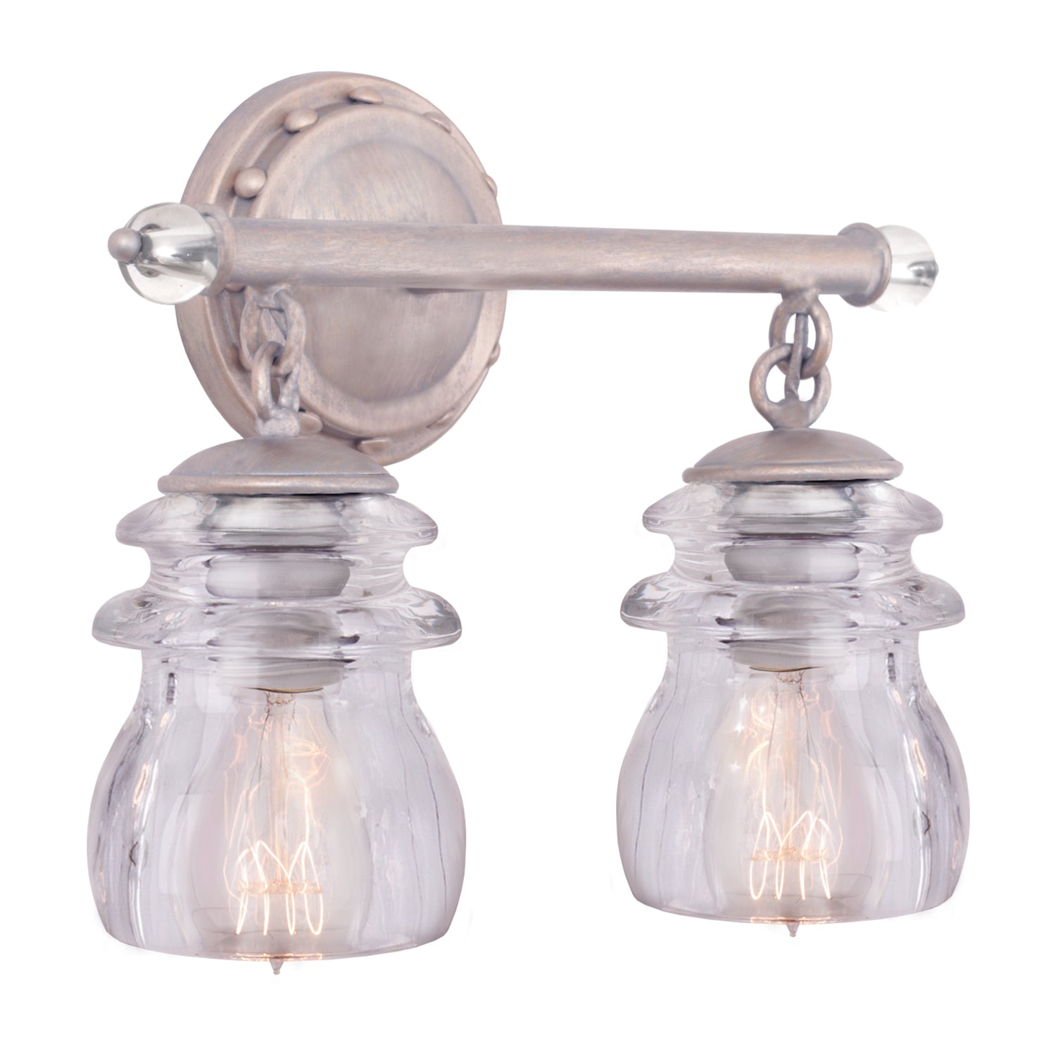 13'' Brierfield 2 Light Pearl Silver Vanity Light