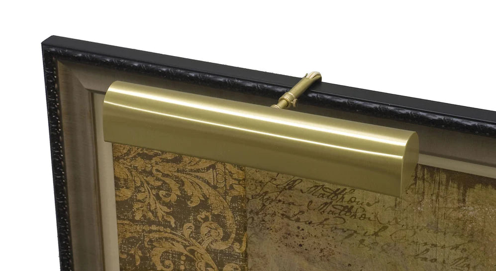 18-inch Classic Traditional Satin Brass in-Line Hi-Lo Switch Plug-In Picture Light