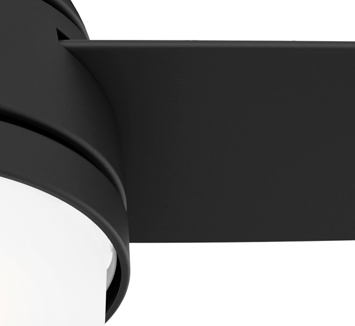 48 inch Midtown Matte Black Ceiling Fan with LED Light Kit and Handheld Remote