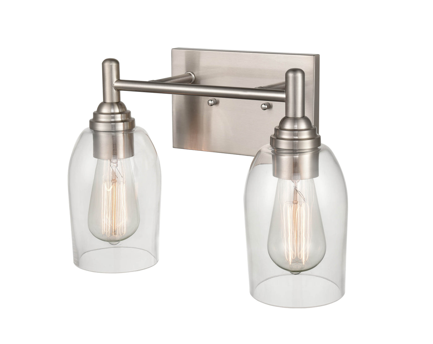 13.25'' Arlett Brushed Nickel 2 Light Bath Vanity