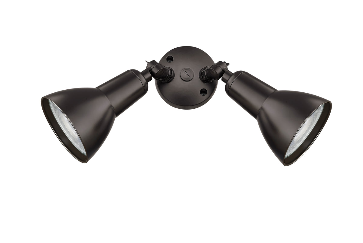 5.25''  Powder Coated Bronze 2 Light Flood Light