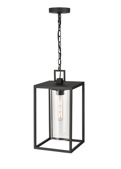 17.75'' Ellway Textured Black 1 Light Hanging Lantern