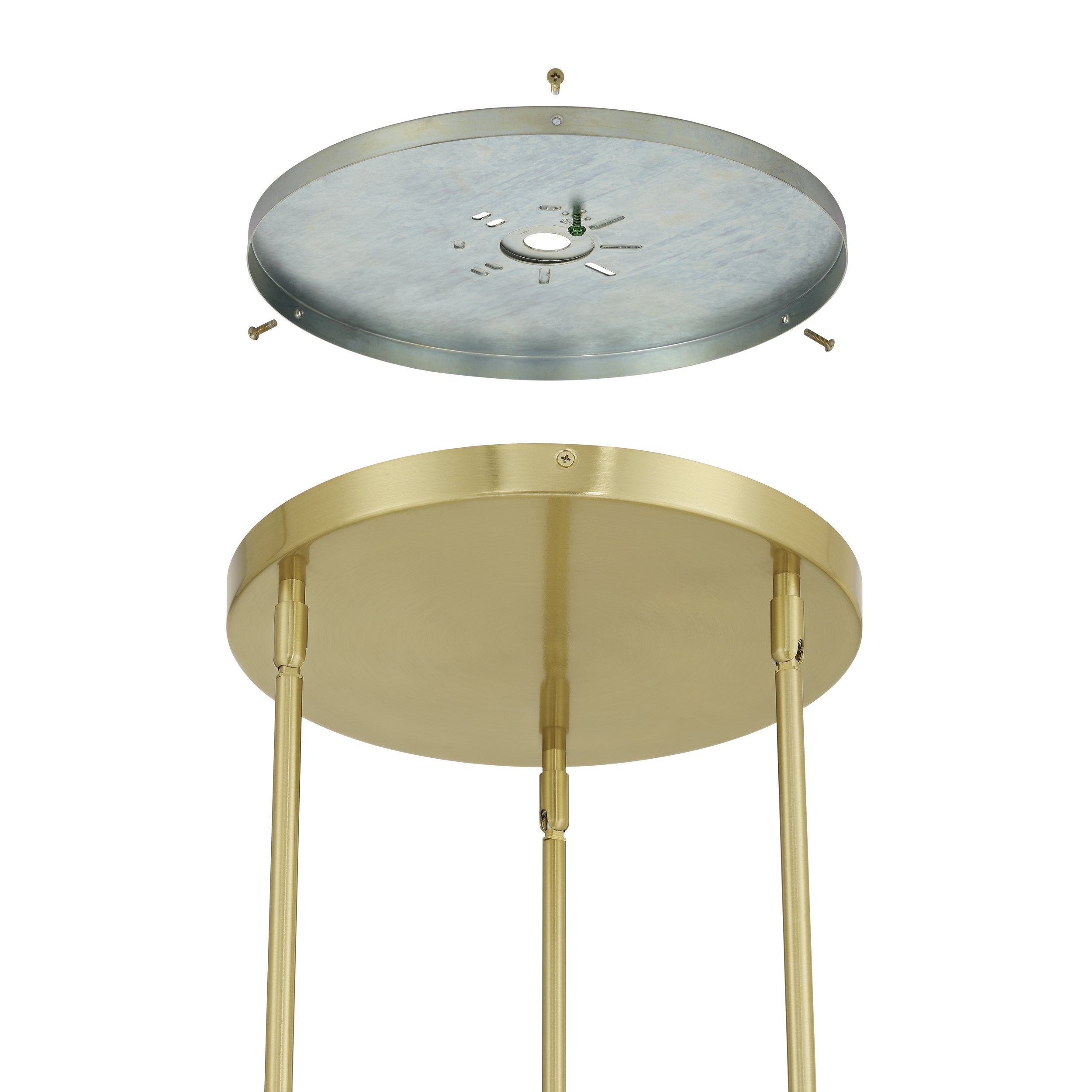 Julep 22-inch 9-light Brushed Gold Chandelier with Opal Glass Shades