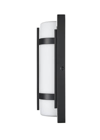 13.4-inch Powder Coated Black Outdoor Wall Sconce