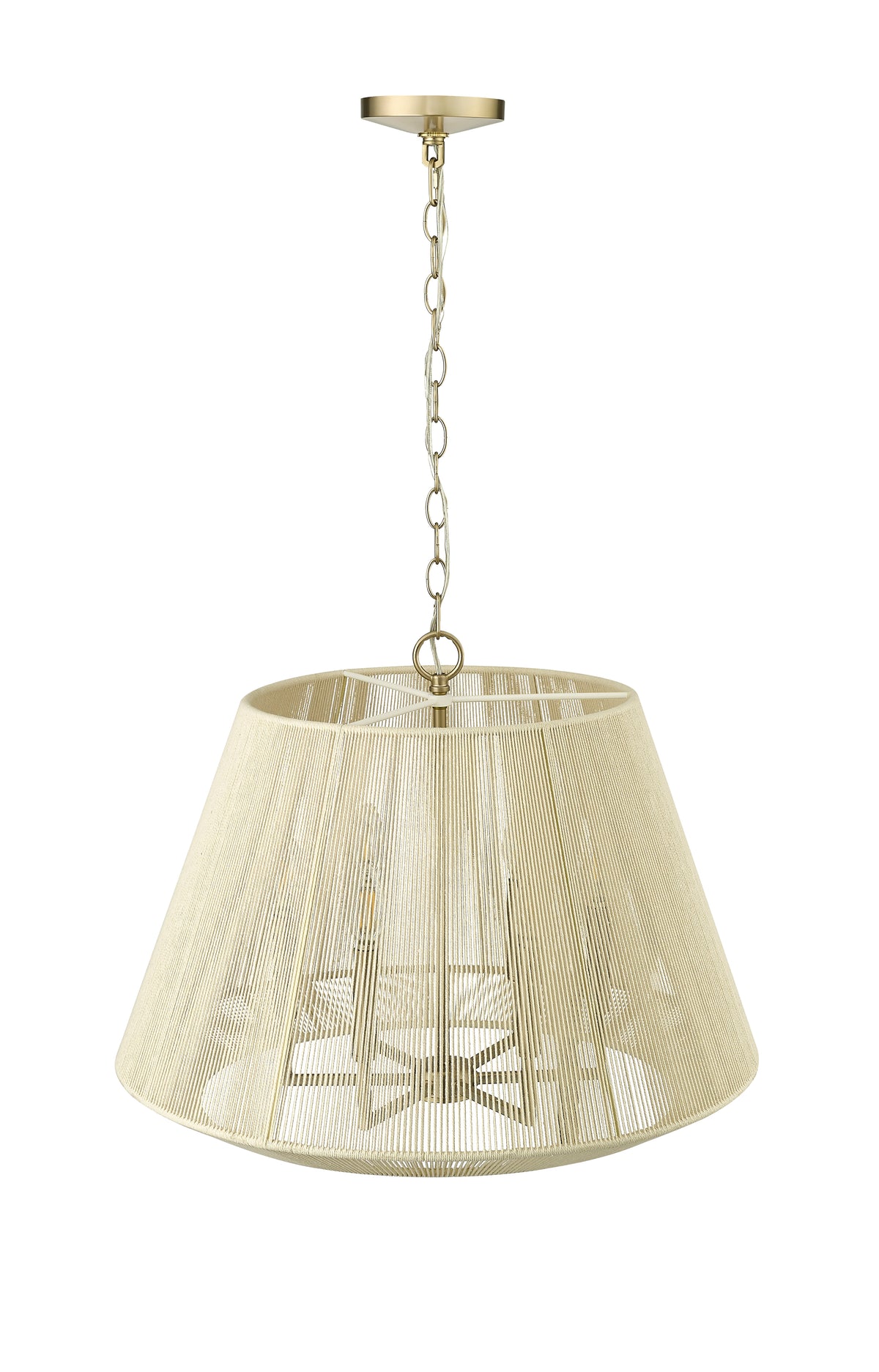 15.4'' Sterling Modern Gold 6 Light Pendant
