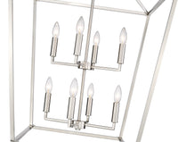 36'' Corona Satin Nickel 8 Light Pendant
