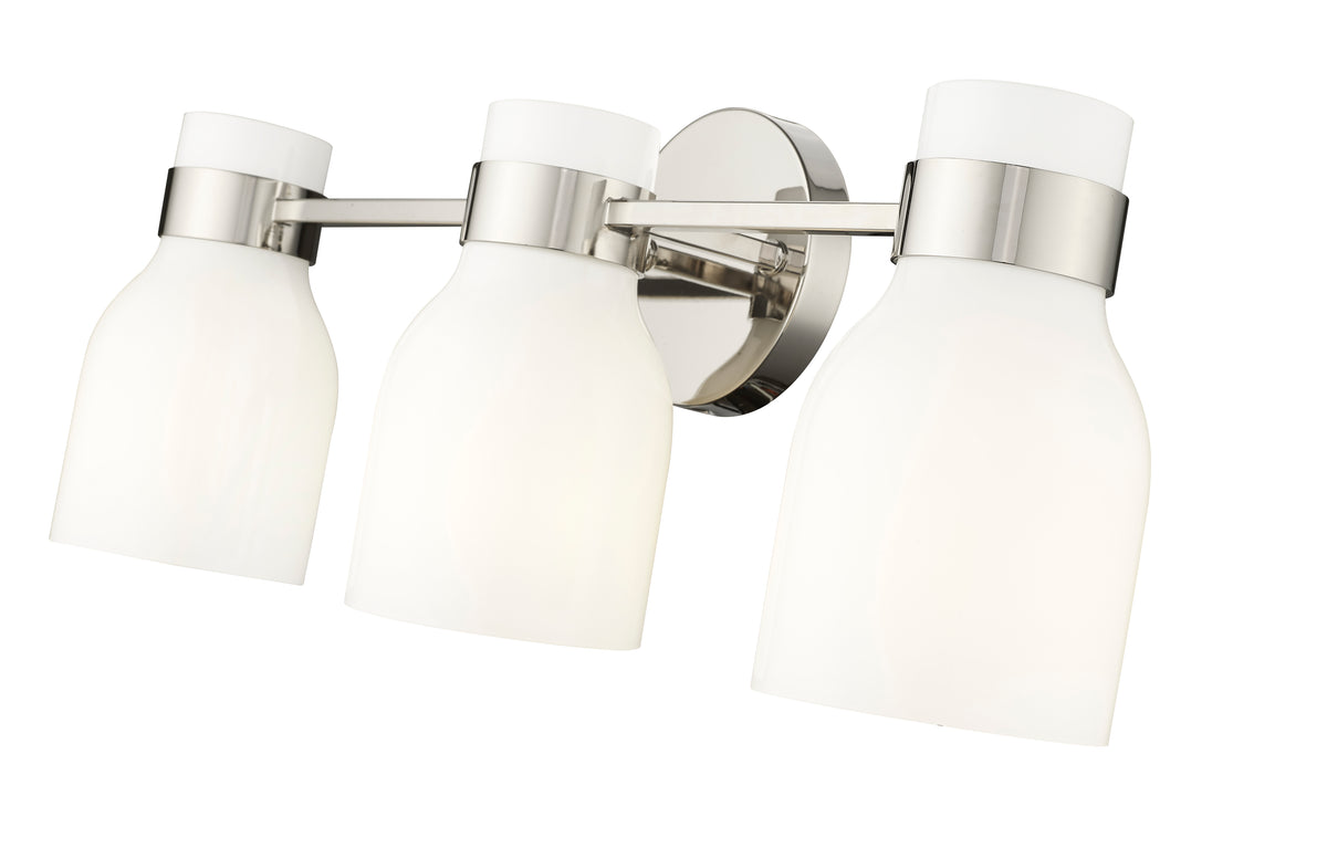 22.5'' Corella Polished Nickel 3 Light Bath Vanity