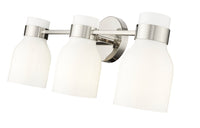 22.5'' Corella Polished Nickel 3 Light Bath Vanity