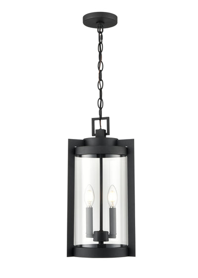 18'' Ellway Textured Black 2 Light Hanging Lantern