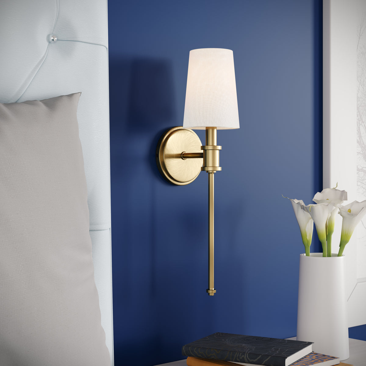 5'' Adorra Vintage Brass 1 Light Wall Lamp