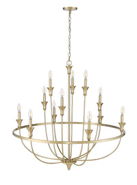 40.2'' Emery Modern Gold 12 Light Chandelier