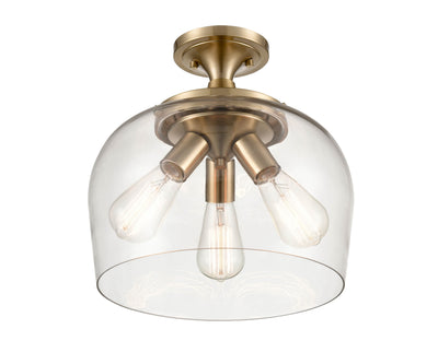 11.5'' Ashford Modern Gold 3 Light Semi-Flush Mount